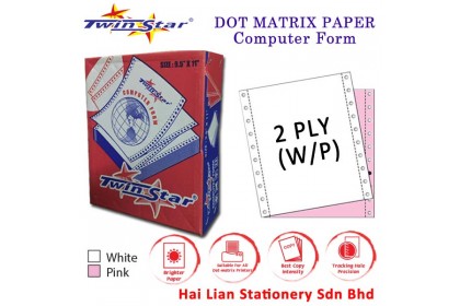 Twin Star A4 NCR Computer Form 2 ply Twin Star A4 NCR Computer Form 2 ply