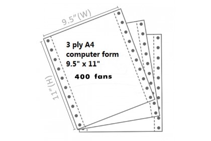 Twin Star A4 NCR Computer Form 3 ply
