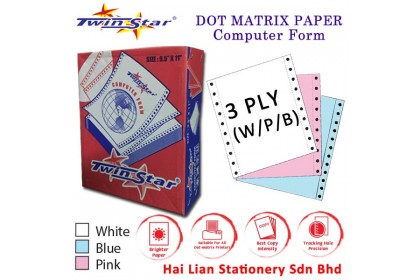 Twin Star A4 NCR Computer Form 3 ply
