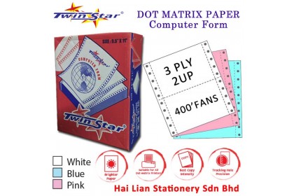 Twin Star A4 NCR Computer Form 3 ply