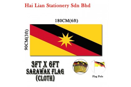 3' X 6' Malaysia / Sarawak Flag 