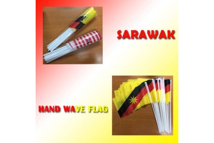 Malaysia / Sarawak Hand Wave Flag Malaysia / Sarawak Hand Wave Flag