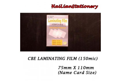CBE Laminating Film 9 Size Available 100'sheets