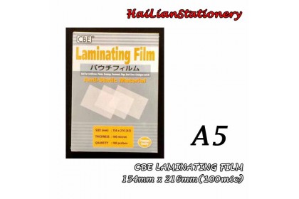 CBE Laminating Film 9 Size Available 100'sheets