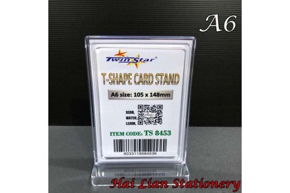 Twin Star Acrylic T-Shape Card Stand