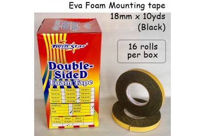Twin Star Double Sided EVA Foam Mounting Tape [black]