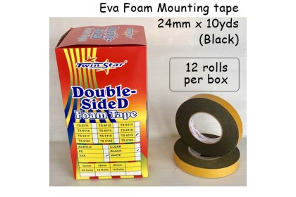Twin Star Double Sided EVA Foam Mounting Tape [black]
