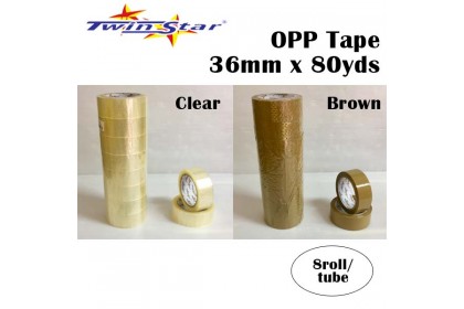 Twin Star OPP Packing Tape [36mm x 80yds]