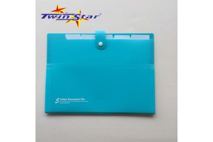 Twin Star Multi Layer A4 5 Index Document Folder [Colour]