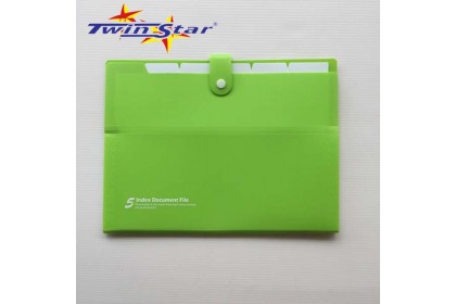 Twin Star Multi Layer A4 5 Index Document Folder [Colour]