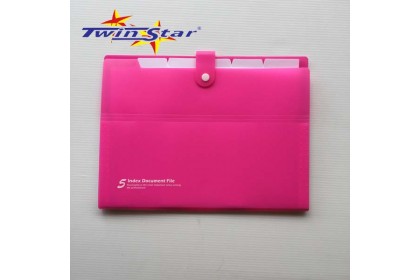 Twin Star Multi Layer A4 5 Index Document Folder [Colour]