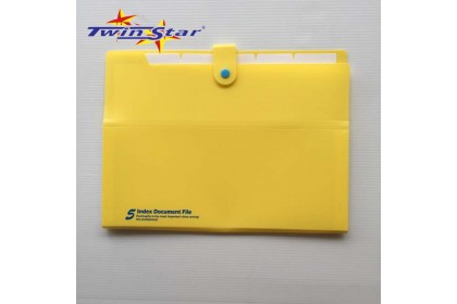Twin Star Multi Layer A4 5 Index Document Folder [Colour]