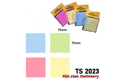 Twin Star Stick On Note 3" X 3" (75mm x 75mm)