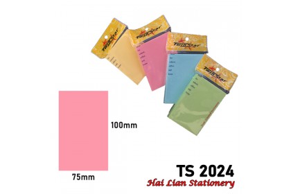 Twin Star Stick On Note 3" X 4" (75mm x 100mm)