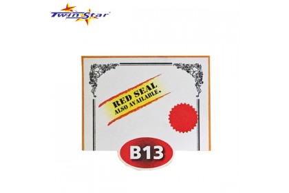 TS 3009 Twin Star Hot Stamping Certificate Gold Border Card (With Red Seal /Right Side)