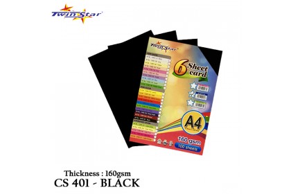 TS 3012-DC Twin Star Six Sheets Card A4 size / 160gsm (Dark colour)