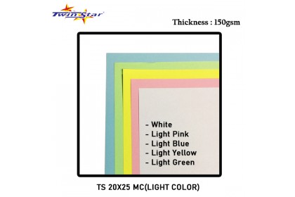 150gsm Twin Star Manila Card (20" x 25") - Light Colour
