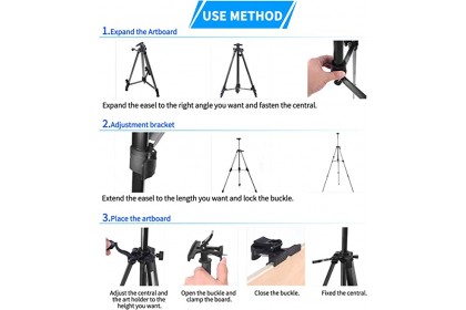 Twin Star Steel Adjustable Drawing Stand