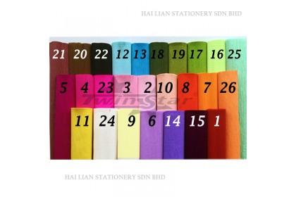 TS 1030 Twin Star Crepe Paper (50cm x 2.5m)
