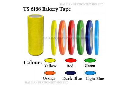 TS 6188 Twin Star Bakery Tape 9mm x 40yds - 32rolls