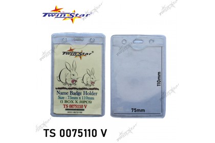 Twin Star Name Badge Holder 75mm x 110mm