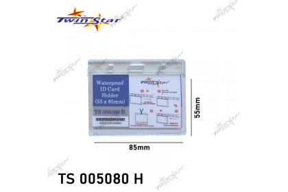 Twin Star ID Card Holder 54mm x 85mm (Hard Acrylic type)
