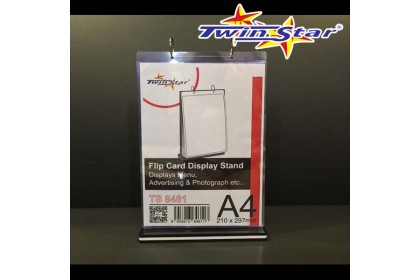 Twin Star Flip Card Display Stand
