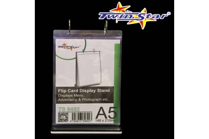 Twin Star Flip Card Display Stand