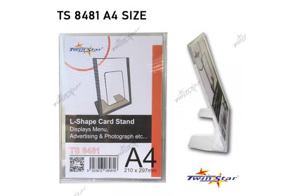 Twin Star L-Shape Card Stand (Vertical)
