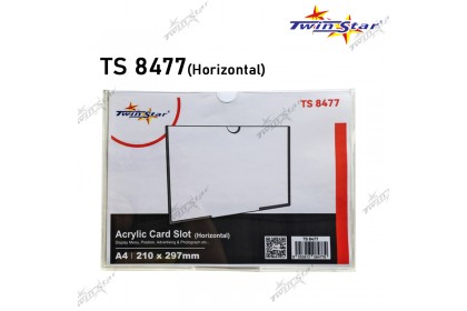 Twin Star A4 Size Acrylic Card Slot Display (Vertical / Horizontal) Twin Star A4 Size Acrylic Card Slot Display (Vertical / Horizontal)