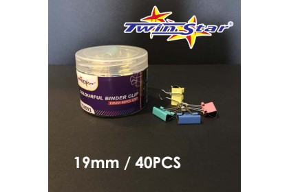 Twin Star Colour Binder Clip