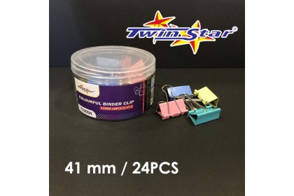 Twin Star Colour Binder Clip