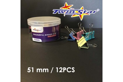Twin Star Colour Binder Clip